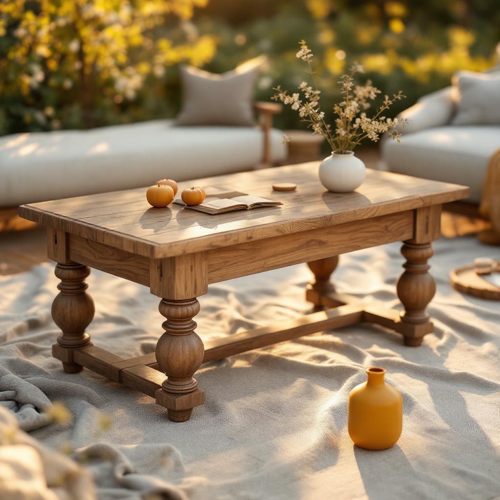 Rustic Oak Haven Coffee Table